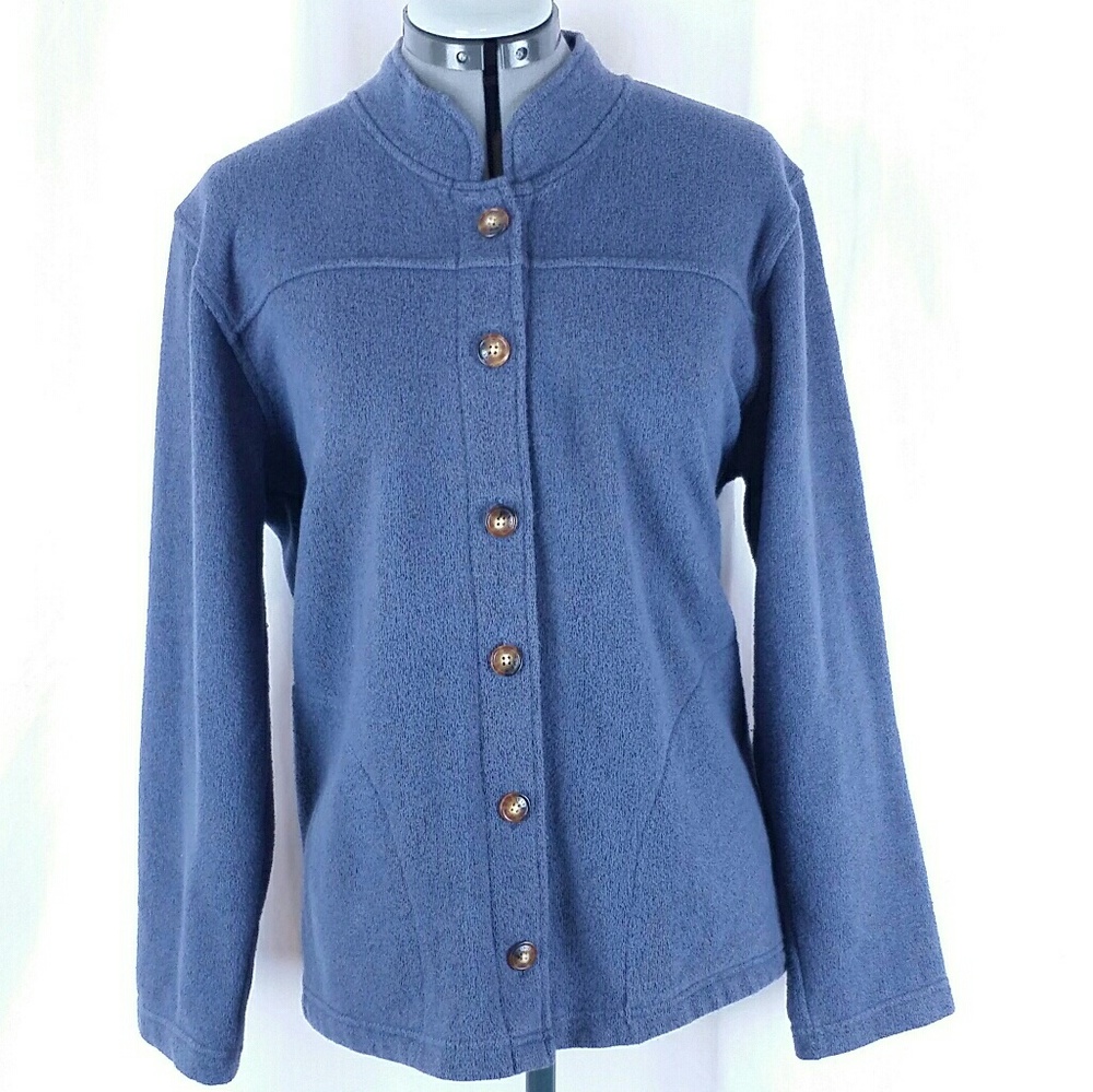 ORVIS Heavy Cotton Button Cardigan w/ Side Pockets